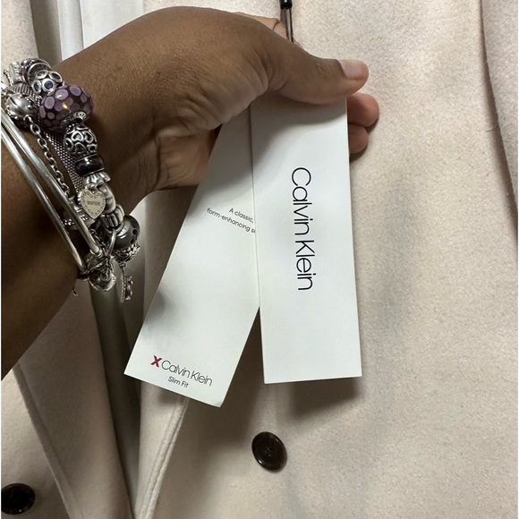 Men’s Calvin Klein Double Breasted Wool Coat! Brand New Never Worn! - Picture 7 of 8